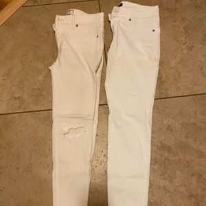 White jegging Jean pant